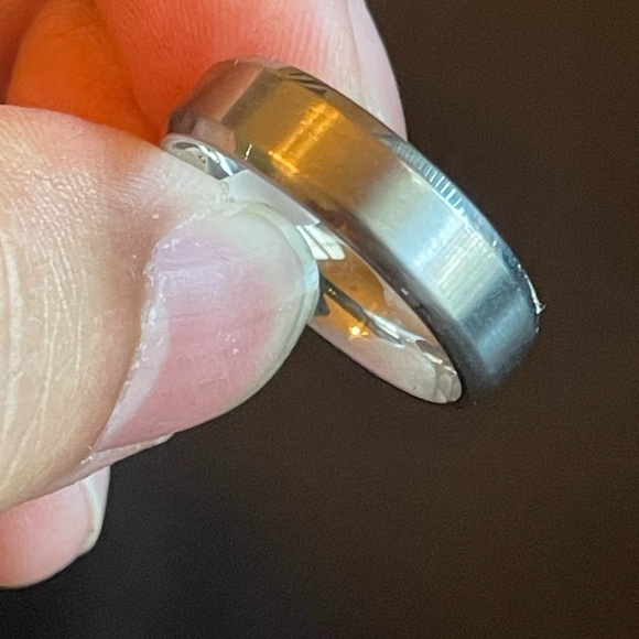 6mm silver stainless steel ring - Picture 9 of 11